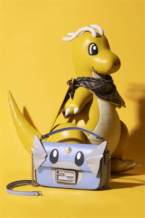 pokemon fendi bag|Fendi dragonite plush.